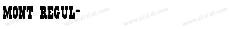 mont regul字体转换 mont regul字体转换